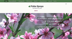 Desktop Screenshot of foliarsprays.com