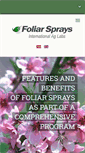 Mobile Screenshot of foliarsprays.com